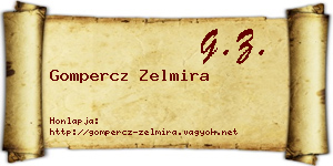 Gompercz Zelmira névjegykártya